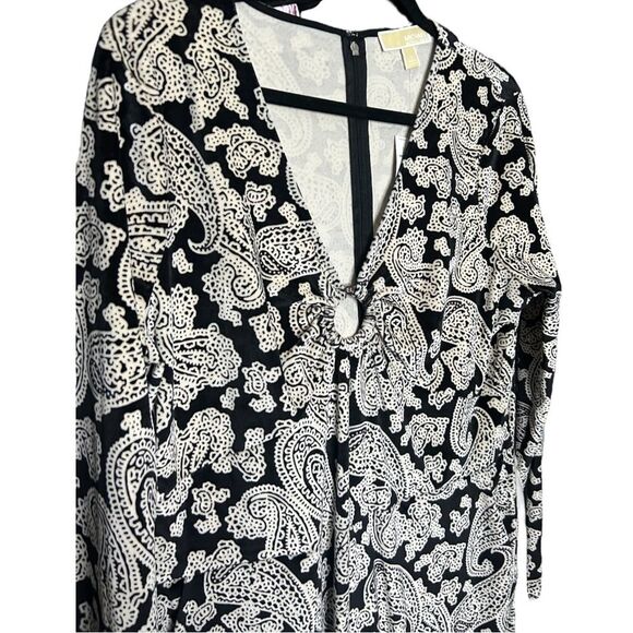 Michael Kors Paisley Print Velvet Jumpsuit Size XL - Picture 4 of 16